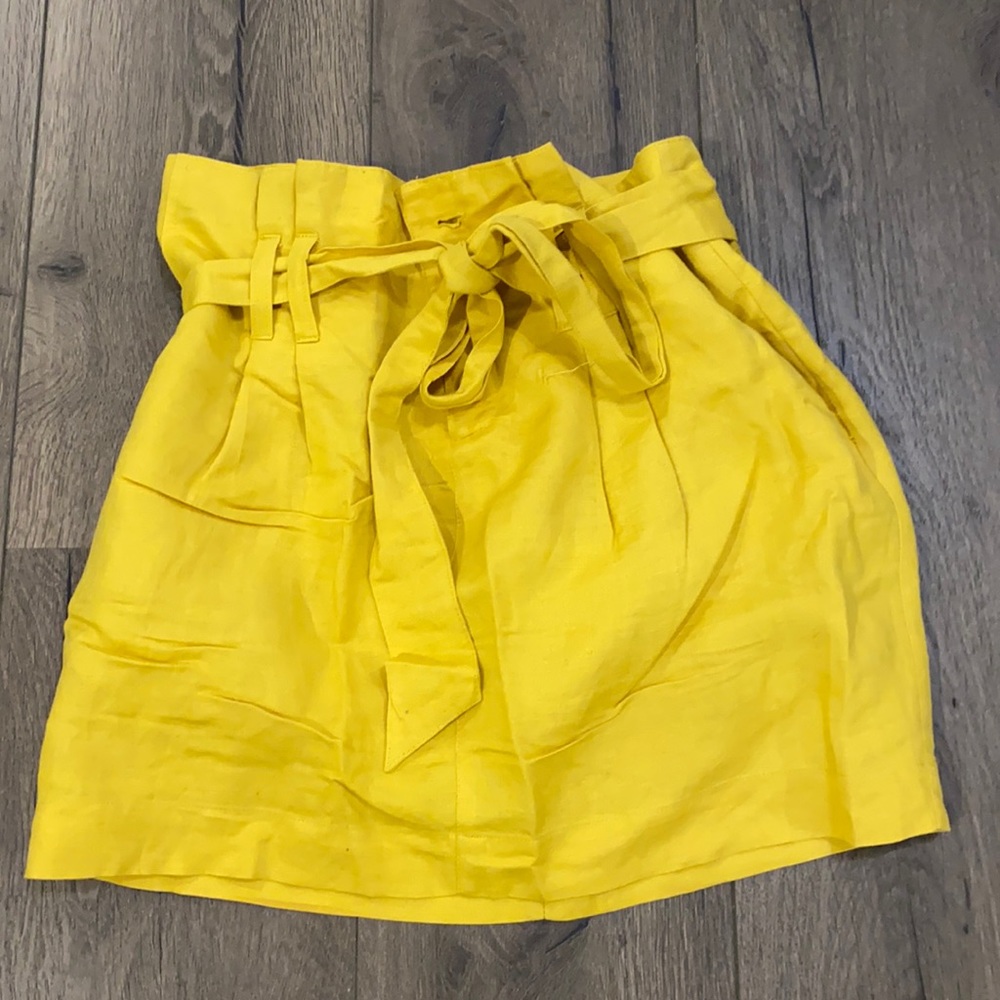 High waisted tie skirt